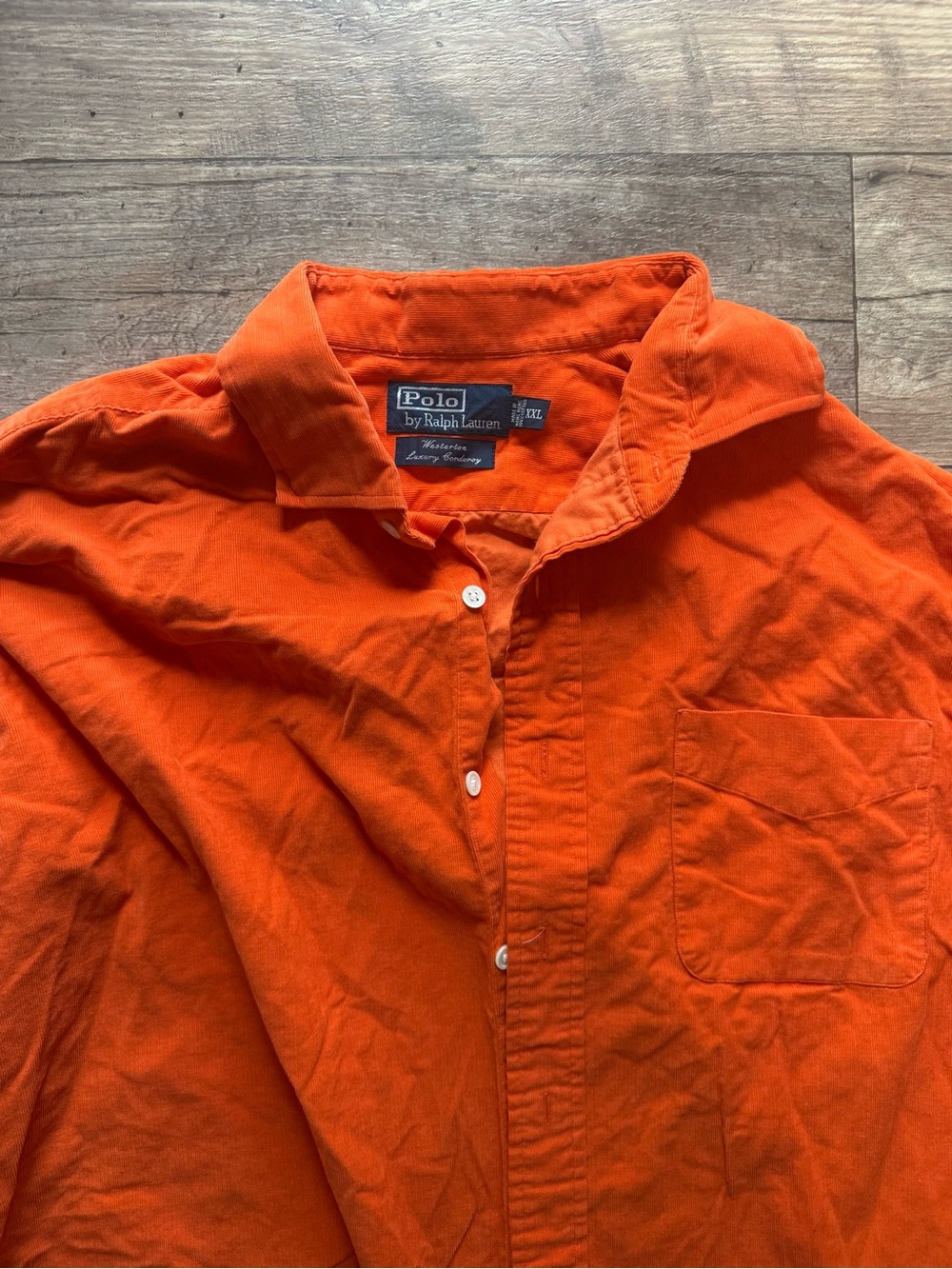 Polo Ralph Lauren Orange Western Luxury Corduroy Vintage